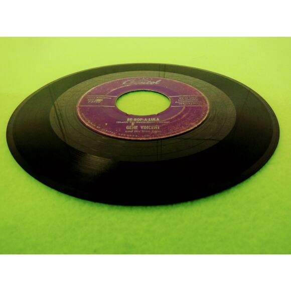 Gene‎ Vincent - Be-Bop-A-Lula - Woman Love - Capitol F3450 45rpm Vinyl Record 7" - Picture 3 of 6
